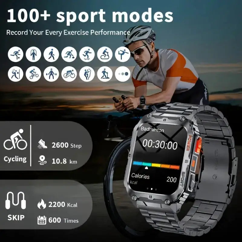 LIGE Smartwatch – Wireless Calling, 100+ Sports Modes, AI Voice (4 types available) – view 5