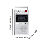 Lightweight Cassette Player with Stereo Speakers (available in Black & White) – view 6