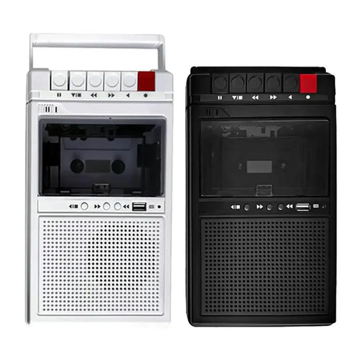 Lightweight Cassette Player with Stereo Speakers (available in Black & White) – view 1