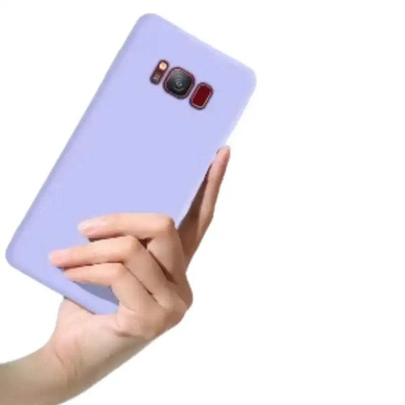 Liquid Silicone Soft Case for Samsung Galaxy Series (Light Purple) – view 1