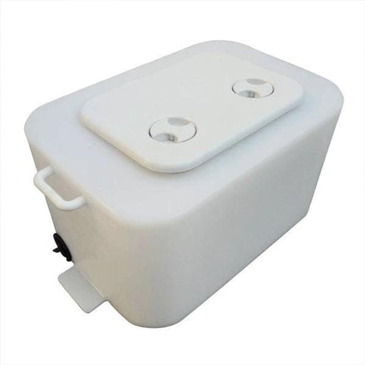 Absolute Marine Live Bait Tank 55L With Hatch Transom Mount Durable Design Keeps Bait Fresh For Serious Anglers