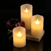 salelink.co.nz Unbranded 18cm LED Flickering Candle 18cm Real Wax LED Flickering Candle With Real Flame