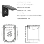 Habicare SS Lockable RV / Caravan Gravity Water Inlet Lockable RV / Caravan Gravity Water Inlet