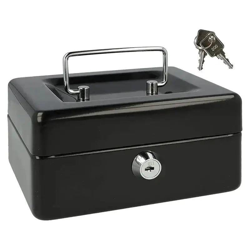 Habicare HBC Lockable Metal Cash Box Habicare Lockable Metal Cash Box with Key
