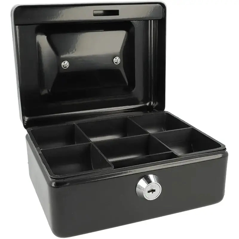 Habicare HBC Lockable Metal Cash Box Habicare Lockable Metal Cash Box with Key