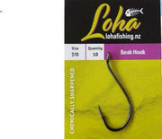 Loha HOOKS Loha Beak Hook 7/0 10pk Loha Beak Hook 7 0 10pk Chemically Sharpened For Reef