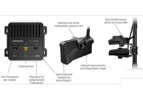Lowrance ActiveTarget 2 Kit Live Sonar Upgrade For Anglers With High Resolution Real Time Underwater Imaging – view 2