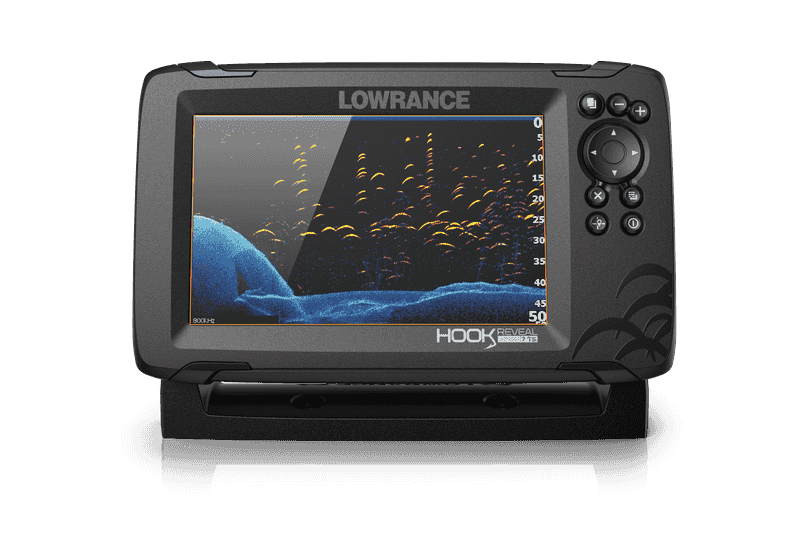 Lowrance Hook Reveal-7 TripleShot AUS NZ Fish Finder With SideScan DownScan FishReveal Real-Time Maps For Anglers