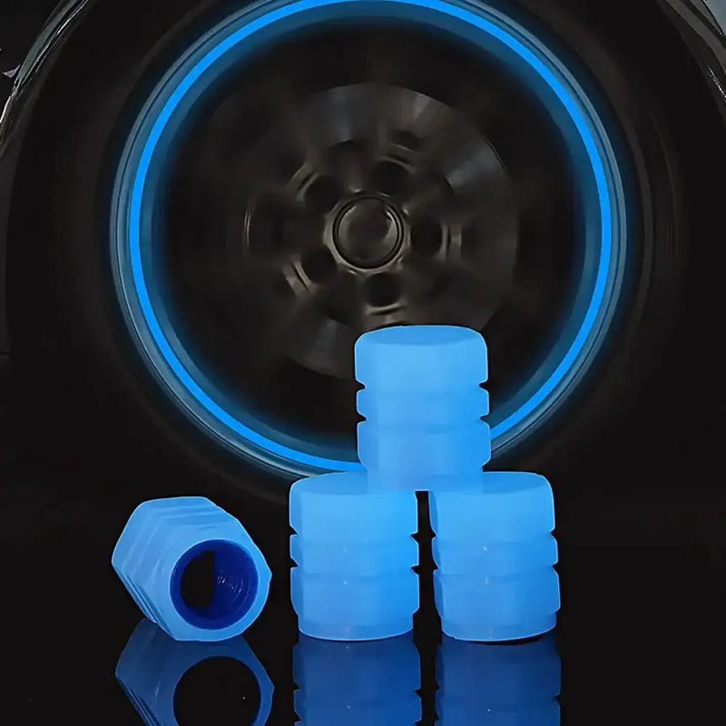 Habicare HBC Luminous Fluorescent Tire Valve Caps Luminous Fluorescent Tire Valve Caps