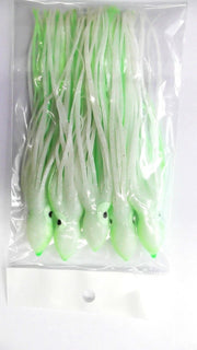 Sea fish Lures Luminous Octopus Skirt Glow Soft Lure 6 " 5 pcs Sea Fish Luminous Octopus Skirt Glow Soft Lure 5 Pack