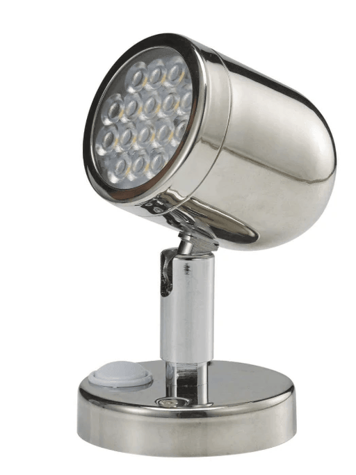 Lumitec LED Luxury Reading Light Stainless Steel For Berths Glare Free Warm White Rotating Head – view 1