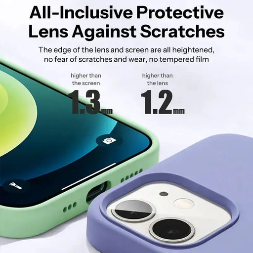 Silicone iPhone Case (iPhone 6 - iPhone 15 Series) - Available in green, purple & navy – view 2
