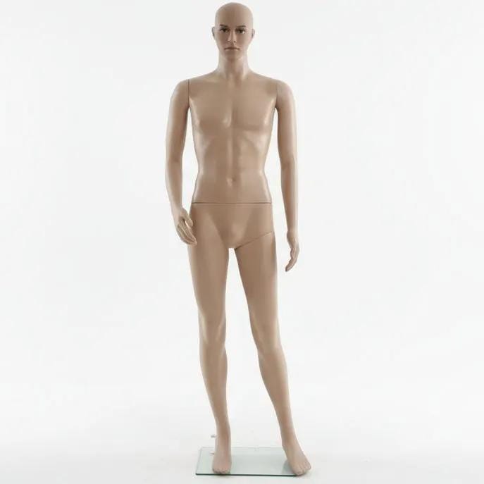 185CM Realistic Male Mannequin Metal Stand Base Makeup Detachable Body Parts – view 3