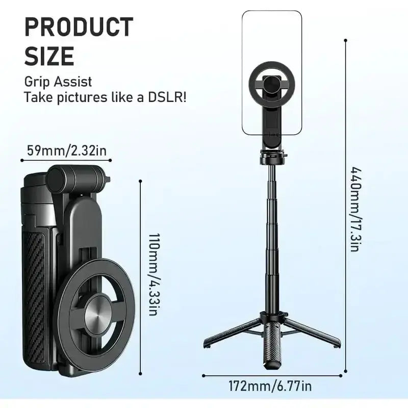 Habicare 9eight5 360° Selfie Stick with Bluetooth & Foldable Stand 360° Selfie Stick with Bluetooth & Foldable Stand