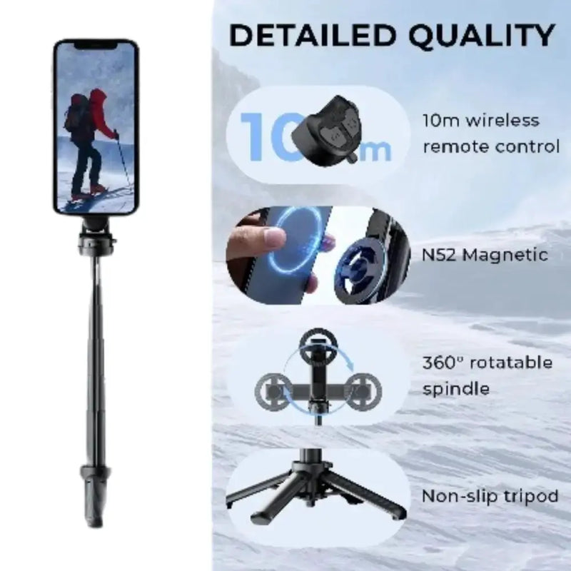 Habicare 9eight5 360° Selfie Stick with Bluetooth & Foldable Stand 360° Selfie Stick with Bluetooth & Foldable Stand