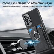 techplus Magnetic Card Holder with Ring – Black Magnetic Card Holder with Ring – Black | NZ
