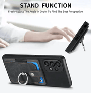 techplus Magnetic Card Holder with Ring – Black Magnetic Card Holder with Ring – Black | NZ