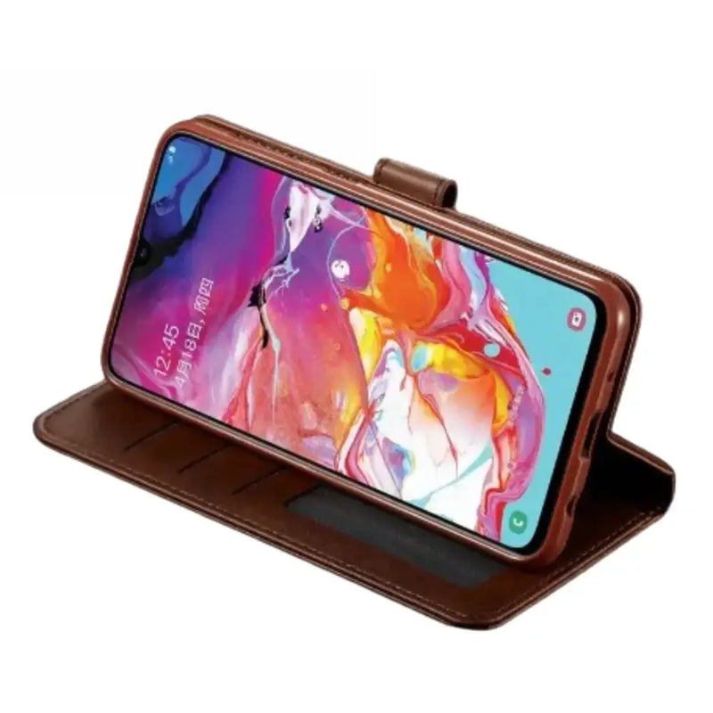 Habicare 9eight5 Leather Flip Cover for Samsung Galaxy Series (Brown) Leather Flip Cover for Samsung Galaxy Series (Brown)