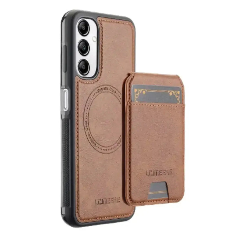 Habicare 9eight5 Leather Wallet Case for Samsung S/A Series (Brown) Leather Wallet Case for Samsung S/A Series (Brown)