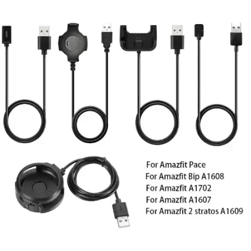 Habicare TWS USB Charger for Amazfit Bip Youth A1608 USB Charger for Amazfit Bip Youth A1608