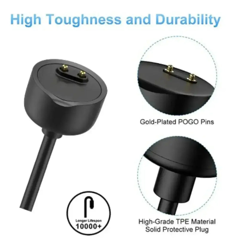 Habicare TWS USB Charger for Xiaomi Mi Band 7/6/5/4/3/2 USB Charger for Xiaomi Mi Band 7/6/5/4/3/2