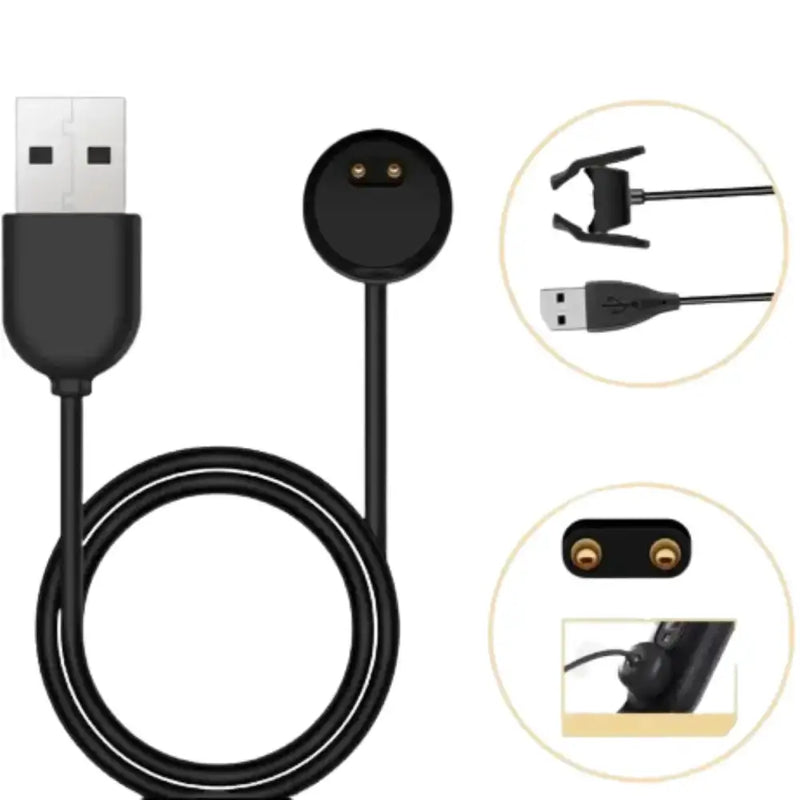 Habicare TWS USB Charger for Xiaomi Mi Band 7 Pro & Series (2-7) USB Charger for Xiaomi Mi Band 7 Pro & Series (2-7)