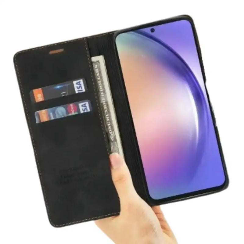 Habicare 9eight5 Wallet Case for Samsung Galaxy S & A Series (Black) Wallet Case for Samsung Galaxy S & A Series (Black)