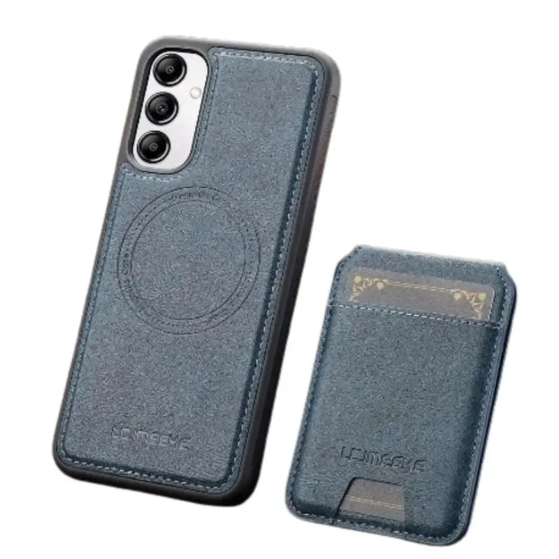 Magsafe Leather Case for Samsung S Series & A Series (Blue) – view 1