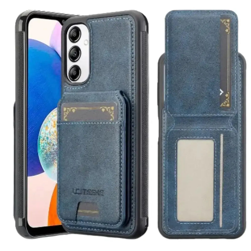 Magsafe Leather Case for Samsung S Series & A Series (Blue) – view 5