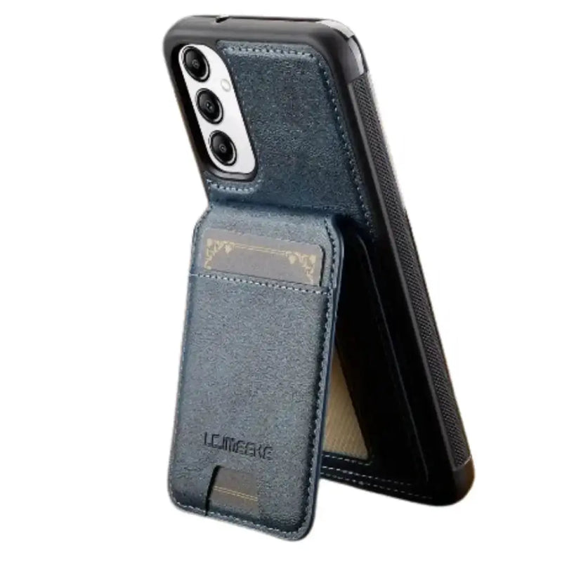 Magsafe Leather Case for Samsung S Series & A Series (Blue) – view 3