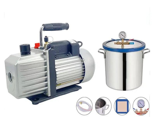 12L Degassing Vacuum Chamber Pump Remove Air/Bubble From Resin And Silicone Systems – view 1