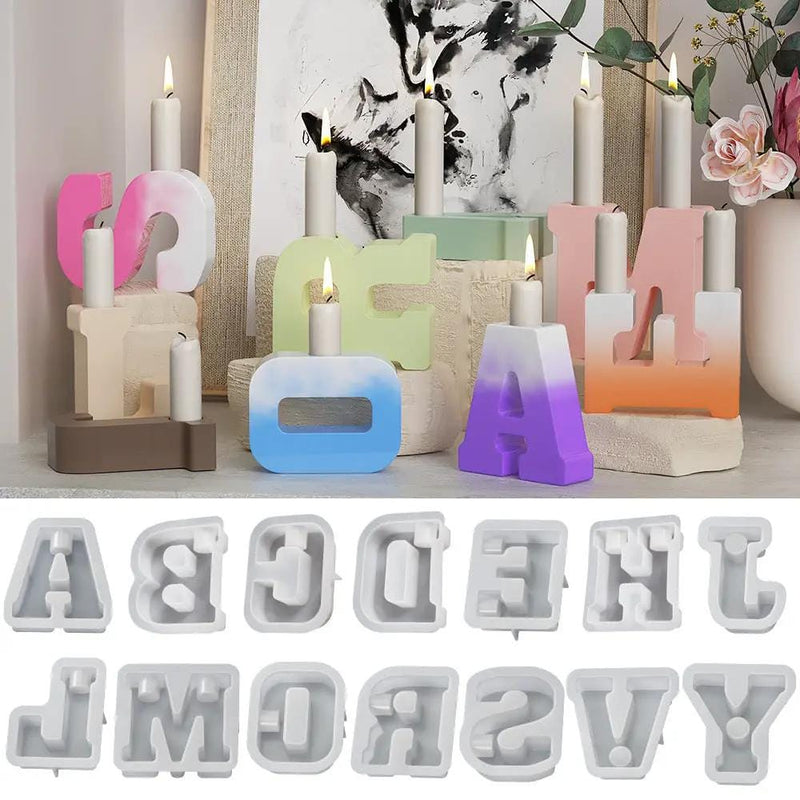 Alphabet Letter Moulds - Candle Holder - Individual - Large – view 3