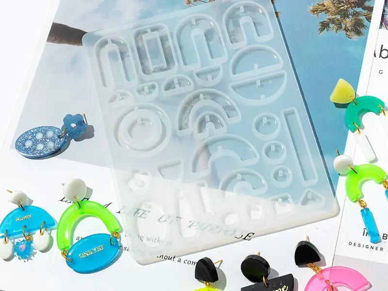 DIY Silicone Resin Moulds Earrings Pendant Epoxy Casting Moulds - 20 – view 1