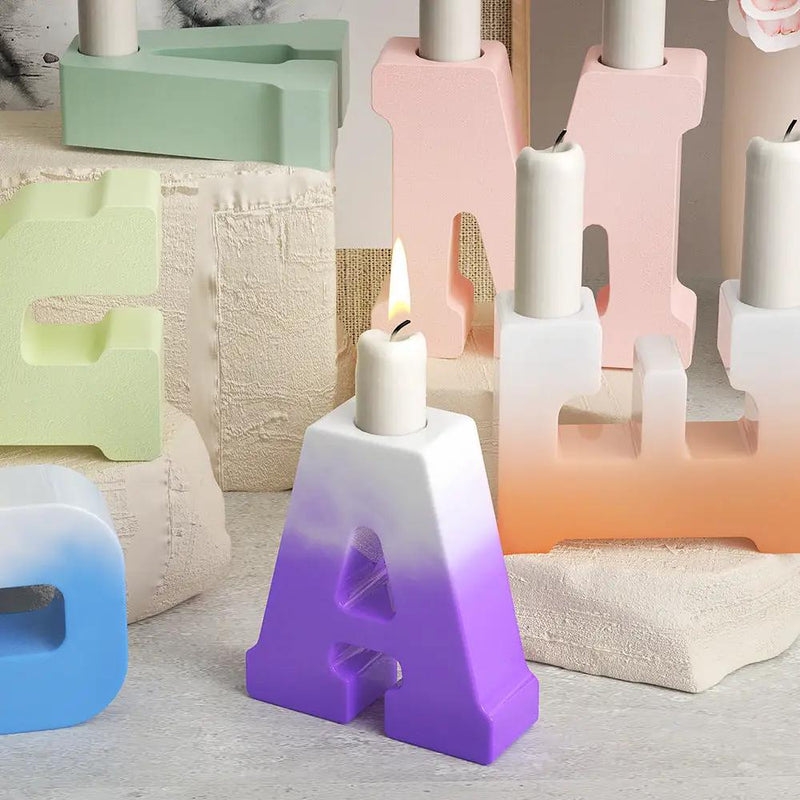 Alphabet Letter Moulds - Candle Holder - Individual - Large – view 4