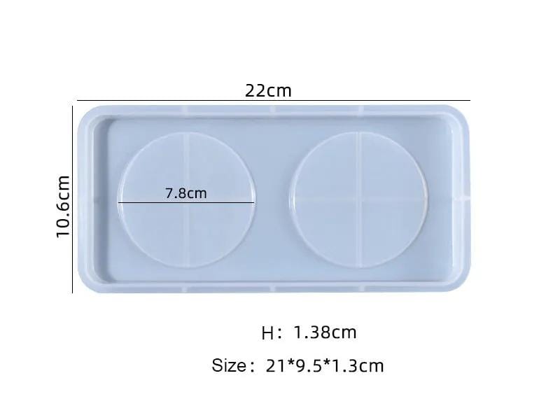 Resin Art NZ Moulds Coaster Moulds - 2 Grids Coaster Moulds - 2 Grids | NZ
