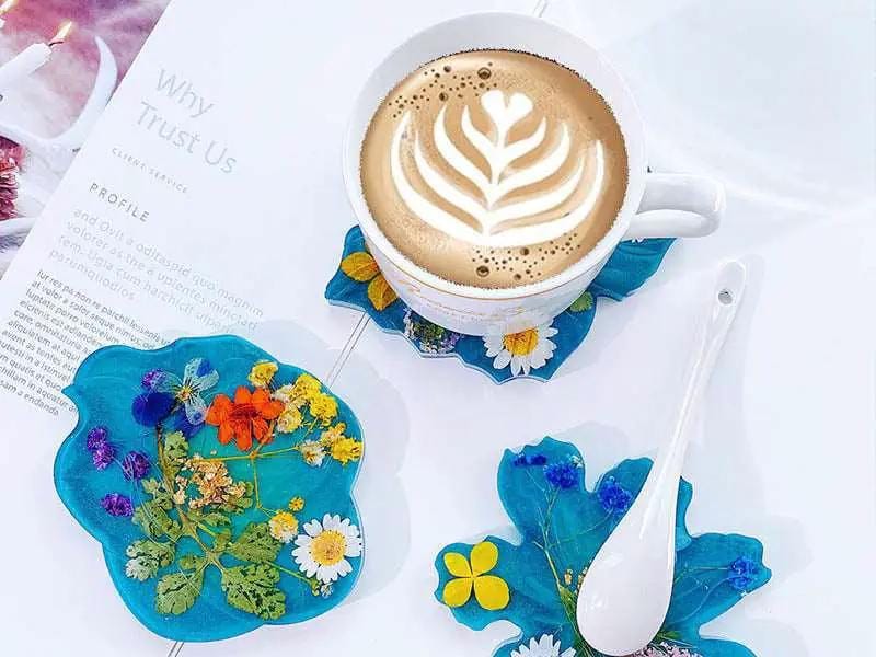 Resin Art NZ Moulds Coaster Moulds - Flowers (4pcs pack) Coaster Moulds - Flowers (4pcs pack) | NZ