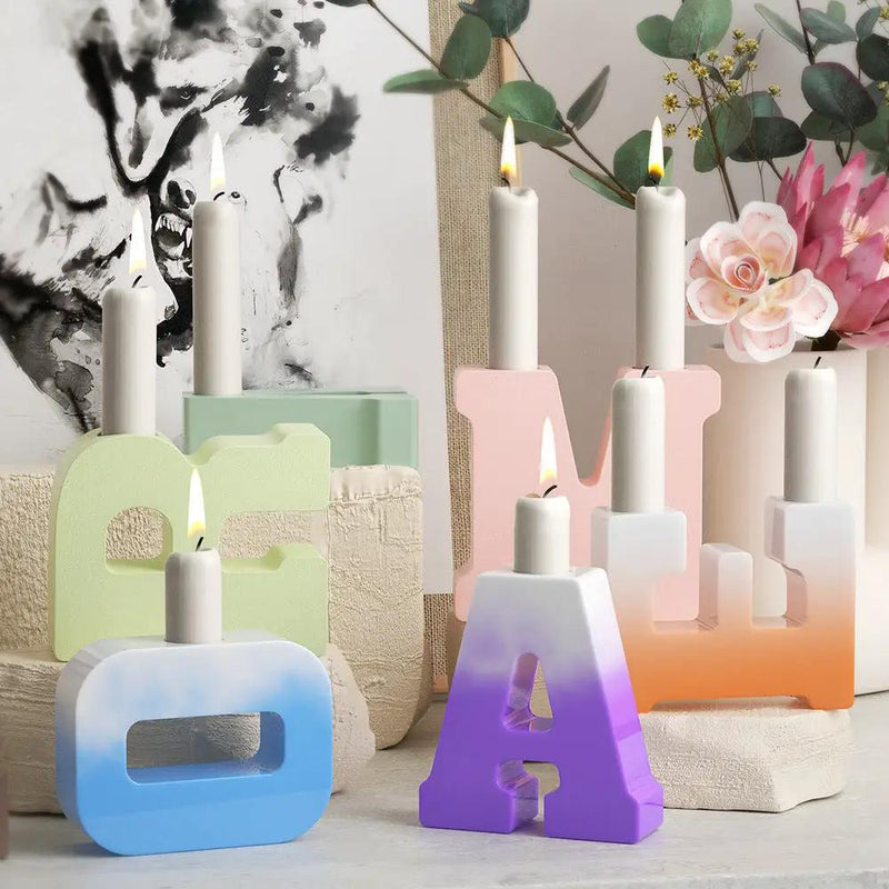 Alphabet Letter Moulds - Candle Holder - Individual - Large – view 1