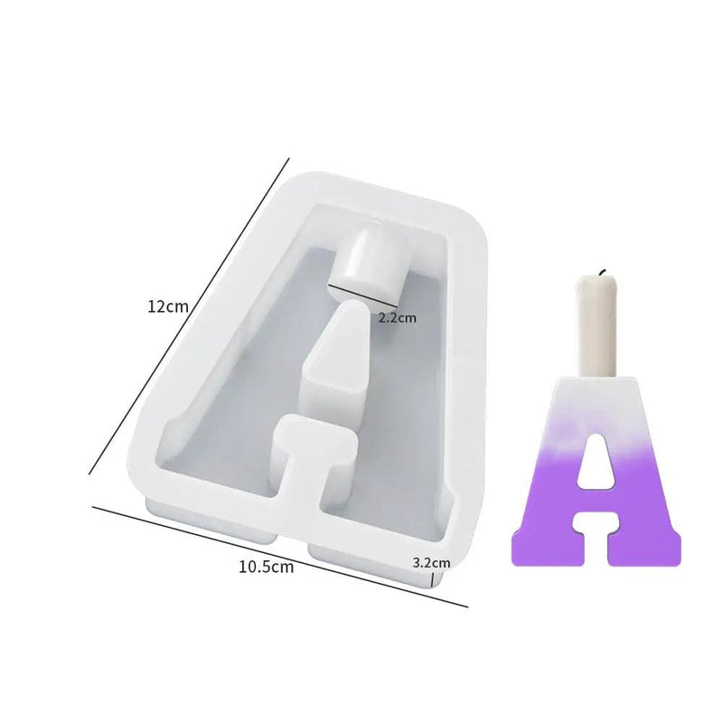 Alphabet Letter Moulds - Candle Holder - Individual - Large – view 5