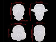 Resin Art NZ Moulds Coaster Moulds - Skull Coaster Moulds - Skull | NZ