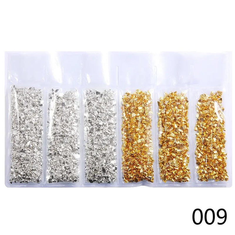 Resin Art NZ Shells Crushed Glass - 6 piece Set- Metallic Mix Crushed Glass - 6 piece Set- Metallic Mix | NZ