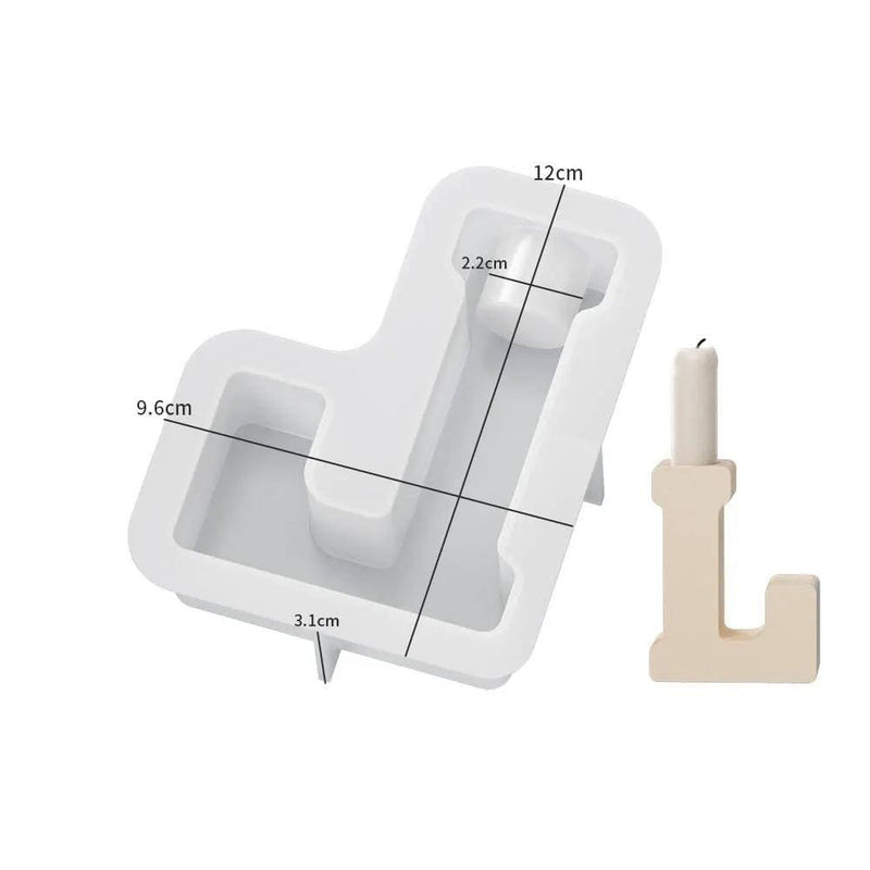 Alphabet Letter Moulds - Candle Holder - Individual - Large – view 12