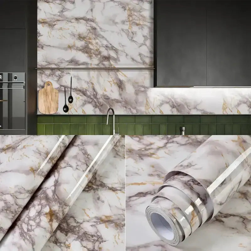 Marble Waterproof & Oil-Proof Wall Paper (40cm) (12 designs available) – view 13