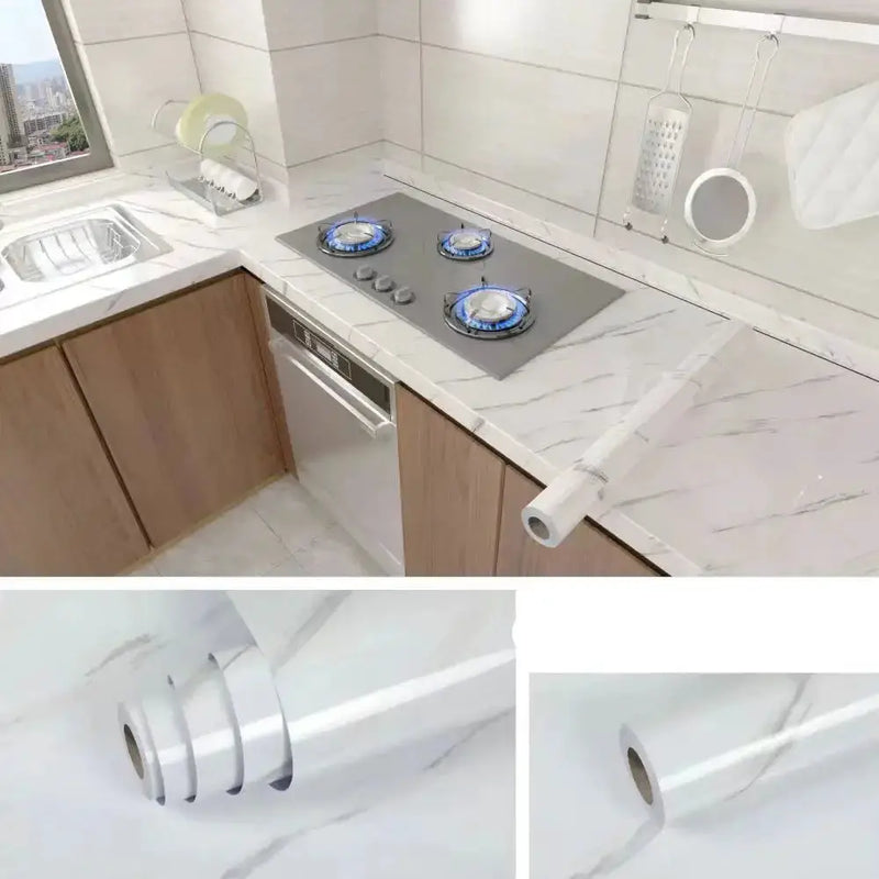 Marble Waterproof & Oil-Proof Wall Paper (40cm) (12 designs available) – view 7