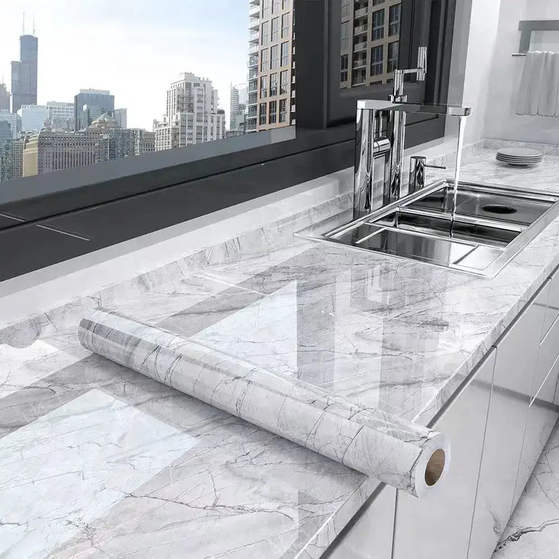 Marble Waterproof & Oil-Proof Wall Paper (40cm) (12 designs available) – view 1