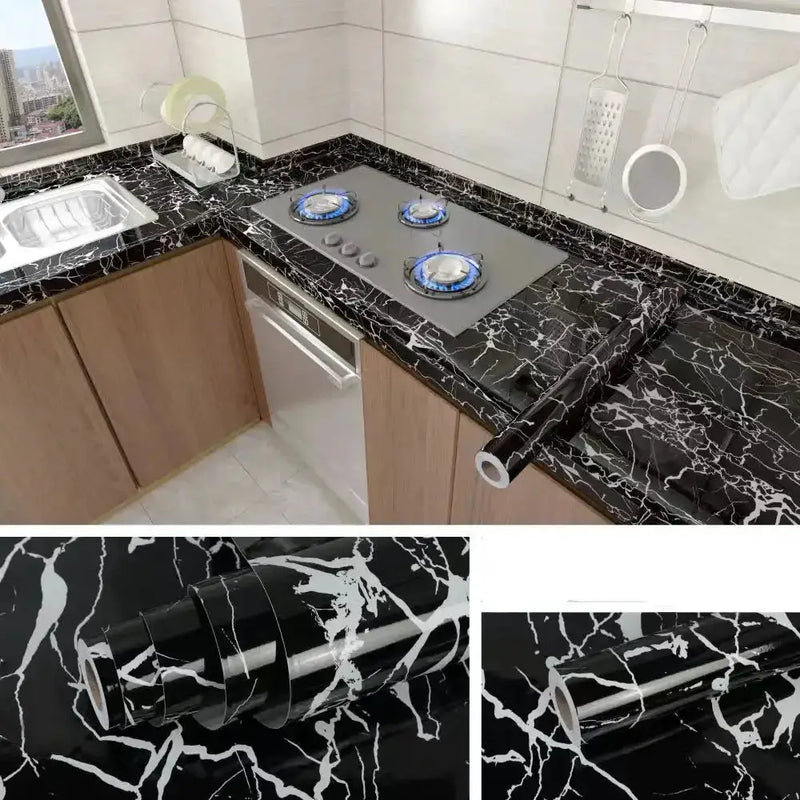 Marble Waterproof & Oil-Proof Wall Paper (40cm) (12 designs available) – view 6