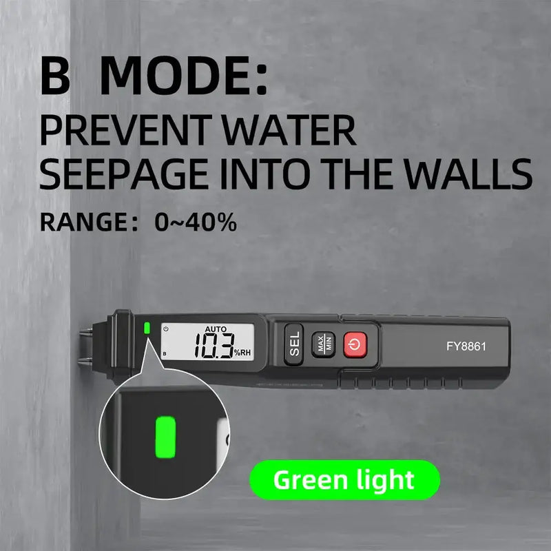 Habicare HBC Digital Moisture Meter Habicare FY8861 Digital Moisture Meter for Wood & Walls