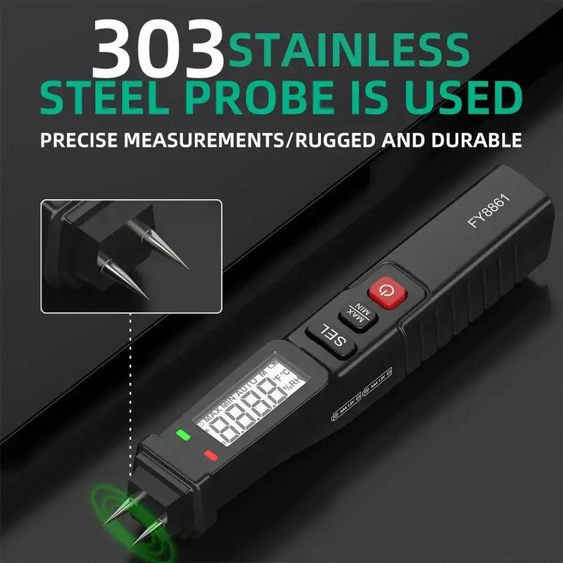 Habicare HBC Digital Moisture Meter Habicare FY8861 Digital Moisture Meter for Wood & Walls