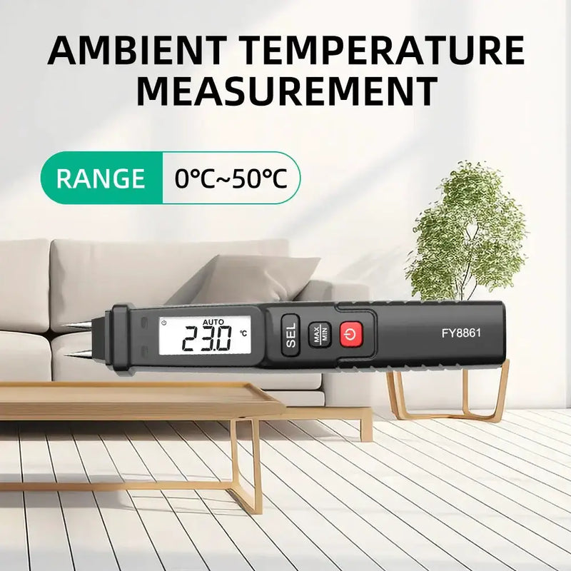 Habicare HBC Digital Moisture Meter Habicare FY8861 Digital Moisture Meter for Wood & Walls