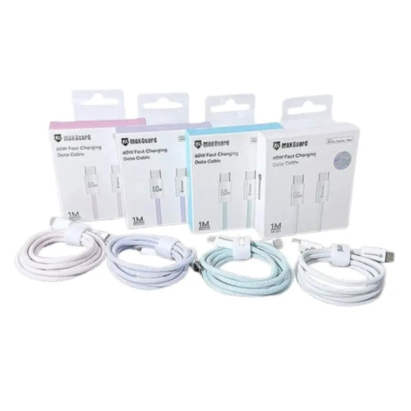 9eight5 Accessories Maxguard 1m Colours 60W Type-C to C cable MC01 Maxguard 1m Colours 60W Type-C to C cable MC01