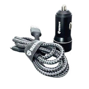 Maxguard 3.1A 2 USB car charger with USB-A to C combo MC039C – view 1